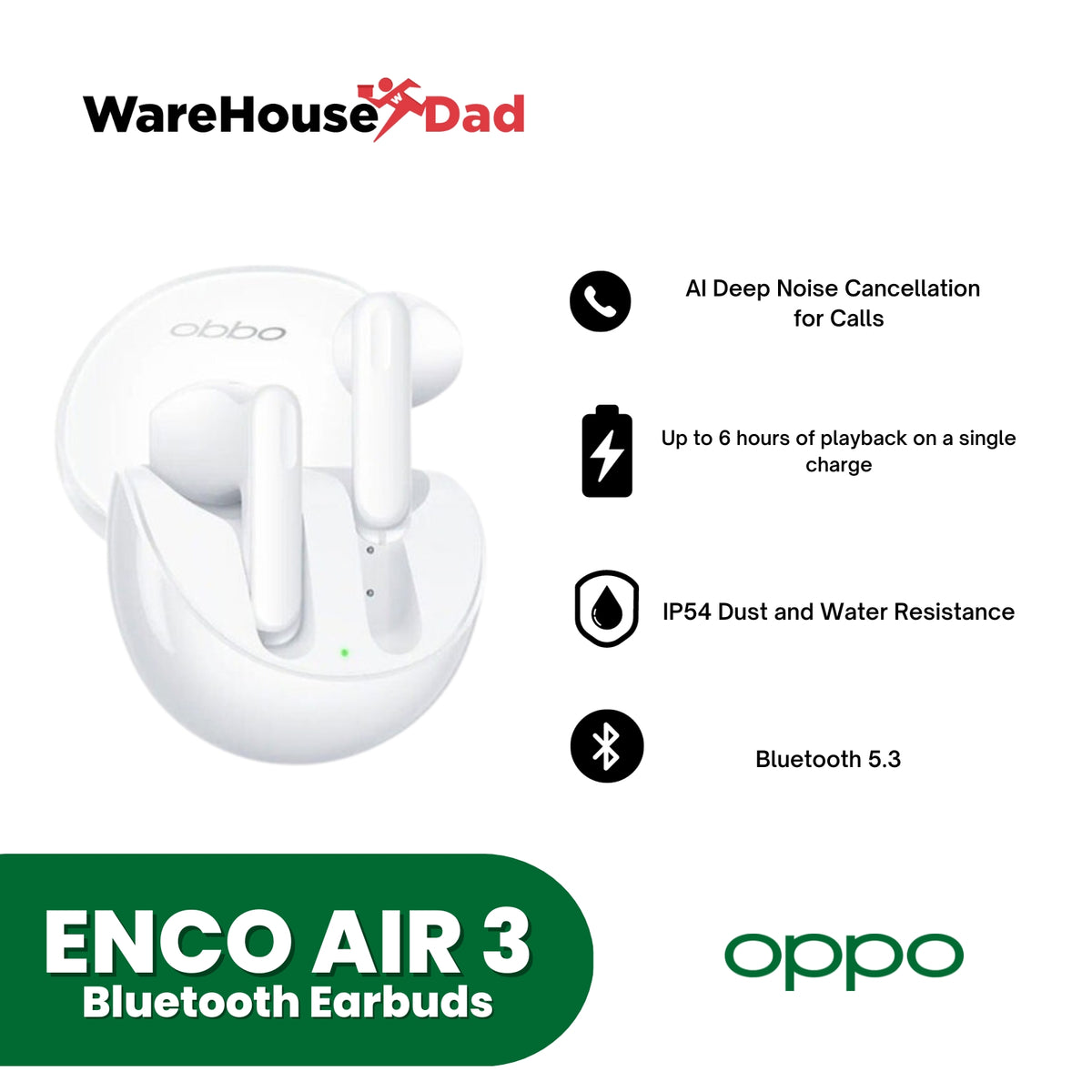 Buy the OPPO Enco Air3 True Wireless Earbuds - Misty Purple - 13.4mm  dynamic ( ENCOAIR3 PURPLE ) online 