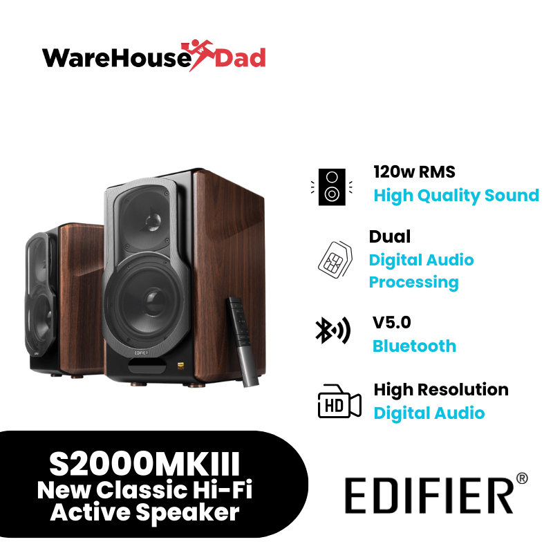 Edifier S2000MKIII New Classic Hi-Fi Active Speaker – WarehouseDad