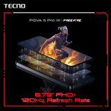 Tecno POVA 5 Pro 5G 8GB RAM + 256GB ROM Smartphone with FREE Lenovo HF130 Wired Earphone