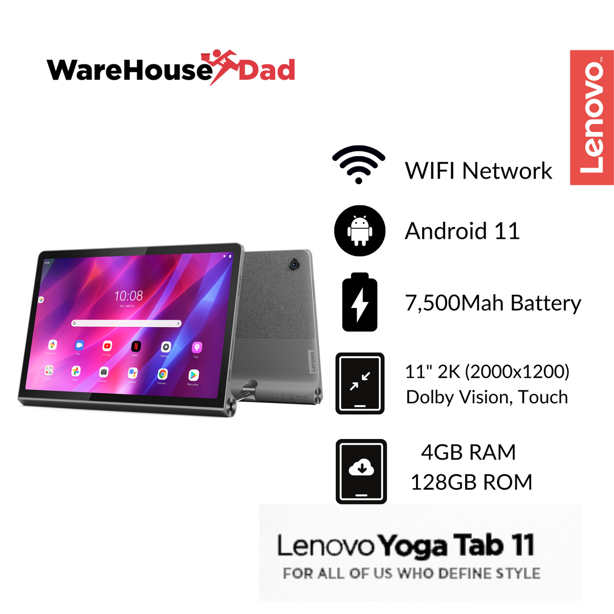Lenovo Yoga Tab 11 wifi 128g android