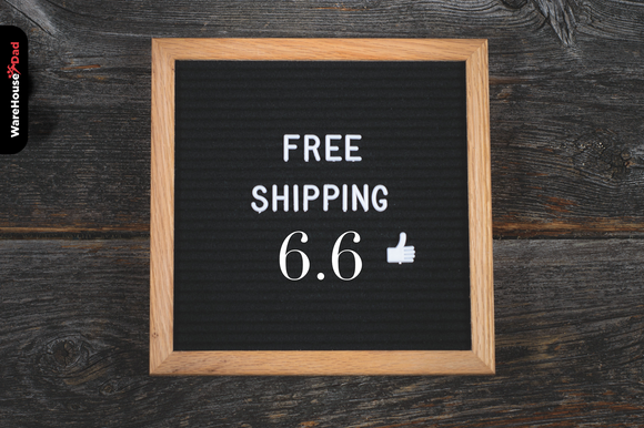 Free Shipping Promo on all 6.6 Purchases