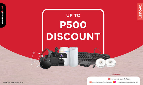 Up to P500 Discount
