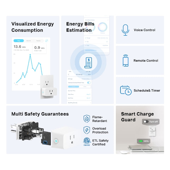 TP-Link Tapo P110M Mini Smart Wi-Fi Plug, Energy Monitoring