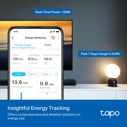 TP-Link Tapo P110M Mini Smart Wi-Fi Plug, Energy Monitoring