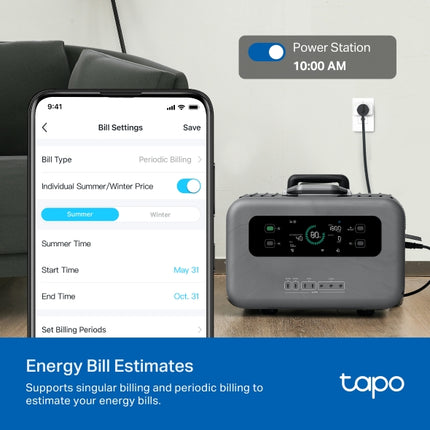 TP-Link Tapo P110M Mini Smart Wi-Fi Plug, Energy Monitoring