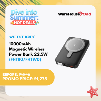 Vention 10000mAh Magnetic Wireless Power Bank 22.5W (FHTB0/FHTW0)