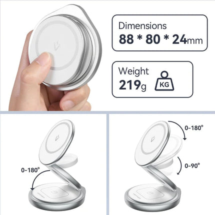 Vention 3-in-1 15W Wireless Charger Stand