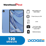 DOOGEE T20 Ultra LTE | Octa-Core Helio G99 | 12"IPS 2K Display | Android 13 | 12+20GB RAM, 256GB ROM