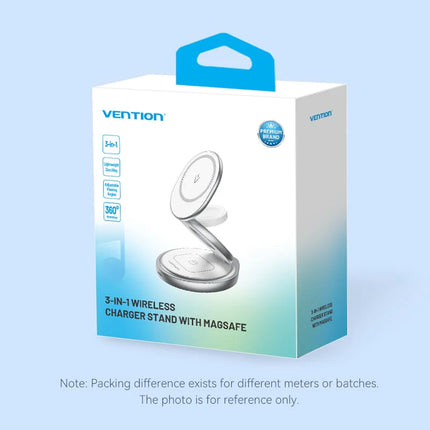 Vention 3-in-1 15W Wireless Charger Stand