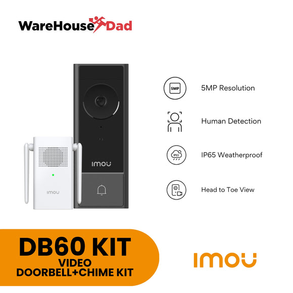 Imou DB60 Video Doorbell+Chime Kit Doorbell