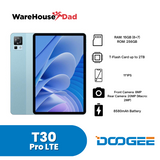 DOOGEE T30 Pro LTE | 11" 2.5K Display | Android 13 | 15GB(8+7GB) RAM+256GB ROM | 8580mah Type-C Port with FREE Lenovo Lenovo HE05 Neckband