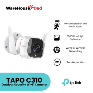 TP-Link Tapo C310 Outdoor Wifi Security Camera – WarehouseDad