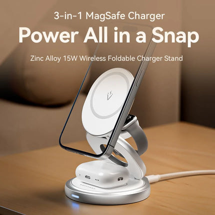 Vention 3-in-1 15W Wireless Charger Stand