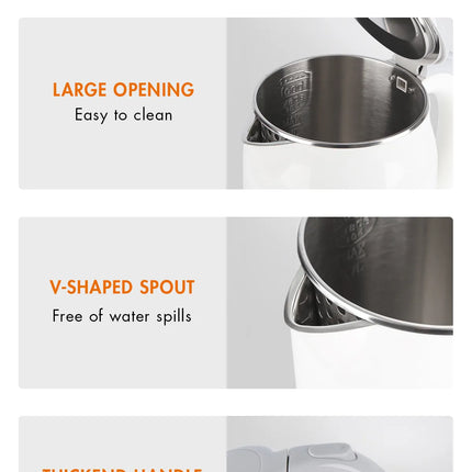 Gaabor Electric Kettle Fast Boiling Stainless Steel Inner Anti-Burnout (EK17M-WH02A)