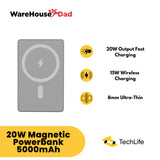 TechLife 20w Magnetic Powerbank 5000mAh