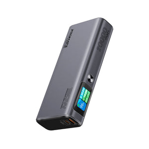 Promate Titan-130 Sleek 130W Multi-Port Power Delivery Power Bank with TFT LCD Screen