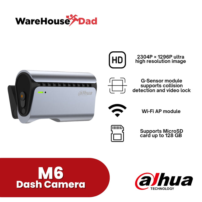 Dahua M6 Dash Camera with FREE Adata SD Card
