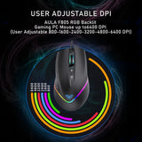 AULA F805 Wired Gaming Mouse Full color Breathing Optical Ergonomic