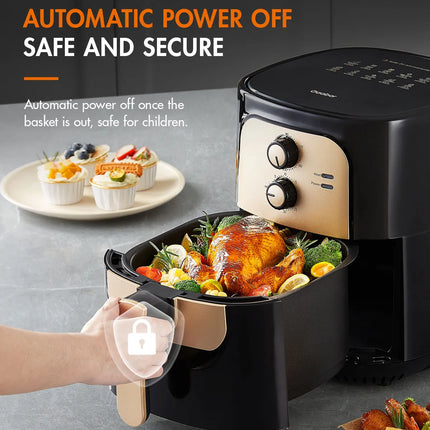 Gaabor 6.5L Capacity Air Fryer, Non-stick Coating and Multi-function (AF65M-BK01A)