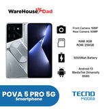 Tecno POVA 5 Pro 5G 8GB RAM + 256GB ROM Smartphone