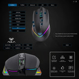 AULA F805 Wired Gaming Mouse Full color Breathing Optical Ergonomic