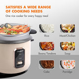 Gaabor Rice Cooker Accurate Temperature Control Equipped, Steamer Basket (RC15M-WH02A)