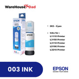 Epson 003 Inks for L1110, L3150, L3110, L5190, L3210 Printer