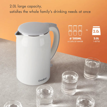 Gaabor Electric Kettle Fast Boiling Stainless Steel Inner Anti-Burnout (EK17M-WH02A)