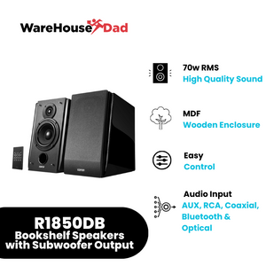 Edifier R1850DB Bookshelf Speakers with Subwoofer Output – WarehouseDad