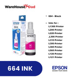 Epson 664 inks for L1300, L200, L220,L300, L310, L350, L365, L565, L120, L121 Printer