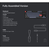 Keychron K8 Pro QMK Mechanical Keyboard, TKL, Wired/Bluetooth, RGB, Hot-Swap, QMK/VIA