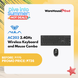 AULA AC203 2.4GHz Wireless Keyboard and Mouse Combo