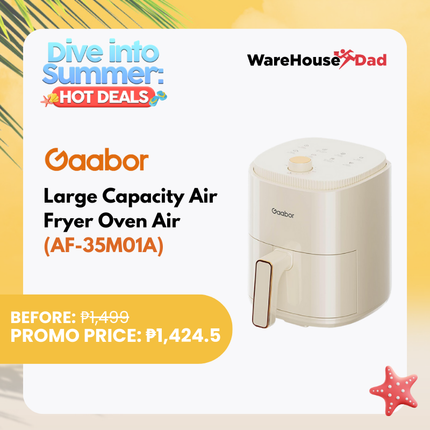 Gaabor Large Capacity Air Fryer Oven Air Heating (AF-35M01A)