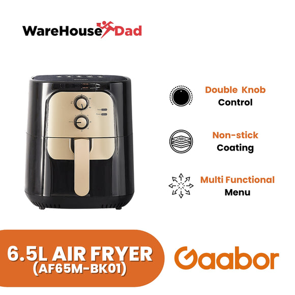 Gaabor 6.5L Capacity Air Fryer, Non-stick Coating and Multi-function (AF65M-BK01A)