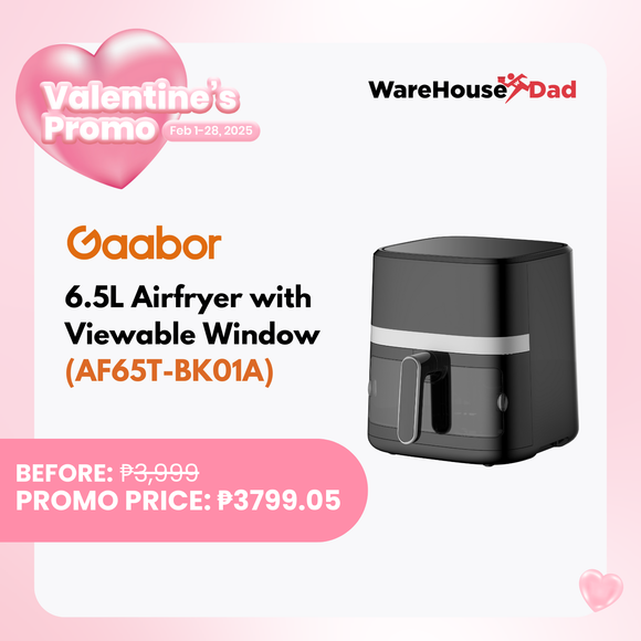 Gaabor 6.5L Airfryer Large Capacity and Digital Screen (AF65T-BK01A)