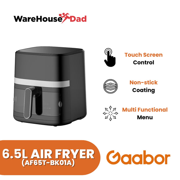 Gaabor 6.5L Airfryer with Viewable Window , Large Capacity and Digital Screen (AF65T-BK01A)