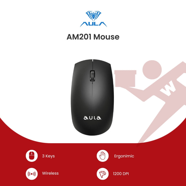 Aula AM201 2.4Ghz Wireless Mouse
