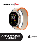 49mm Titanium Case with Orange/Beige Trail Loop - S/M