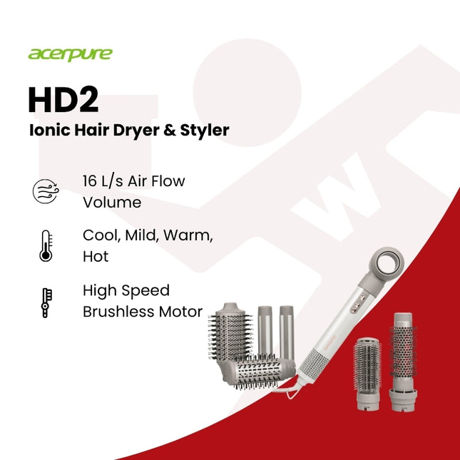 Acerpure HD2 Ionic Hair Dryer & Styler
