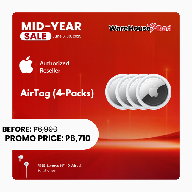 Apple AirTag with Free Lenovo HF140 Wired Earphone