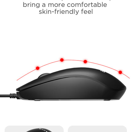 AULA AC101 USB Wired Keyboard and Mouse Combo