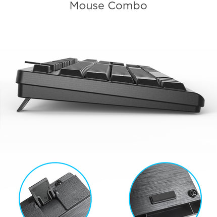 AULA AC101 USB Wired Keyboard and Mouse Combo