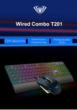 Aula T201 Wired Membrane Gaming Keyboard and Mouse Combo