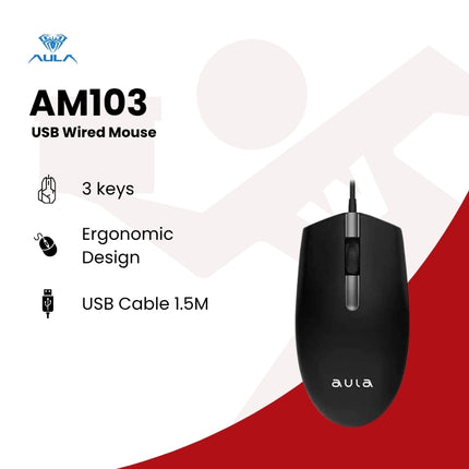 Aula AM103 USB Wired Mouse