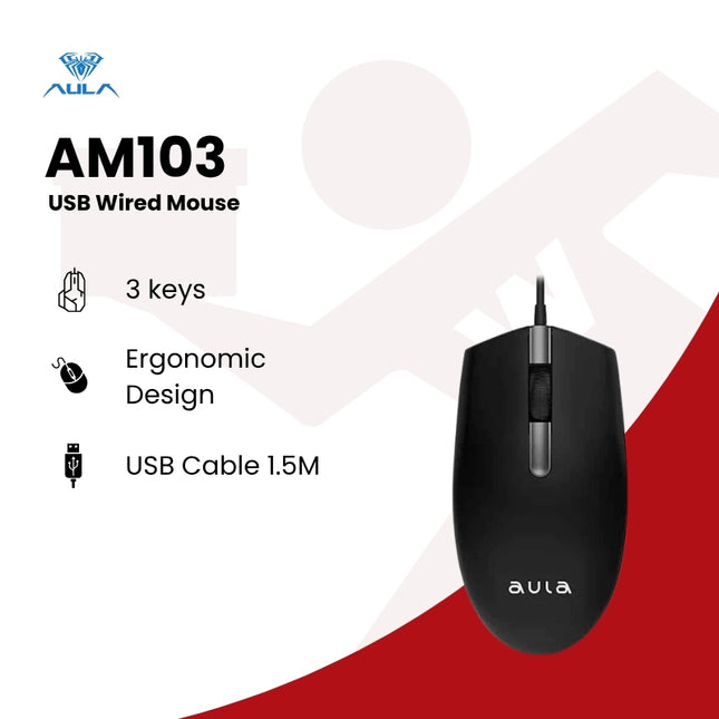 Aula AM103 USB Wired Mouse