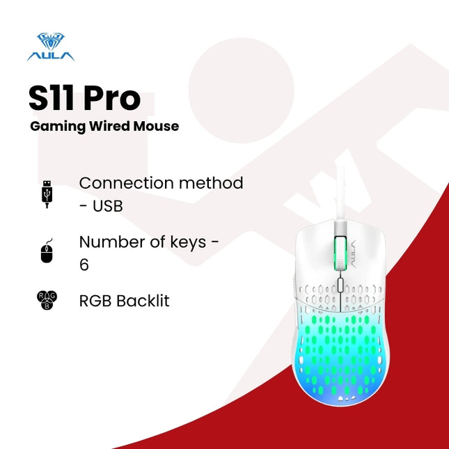 Aula S11 Pro Gaming Wired Mouse