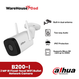 Dahua IR Bullet (B200-I) 2MP IR Fixed-focal WiFi Bullet Network Camera