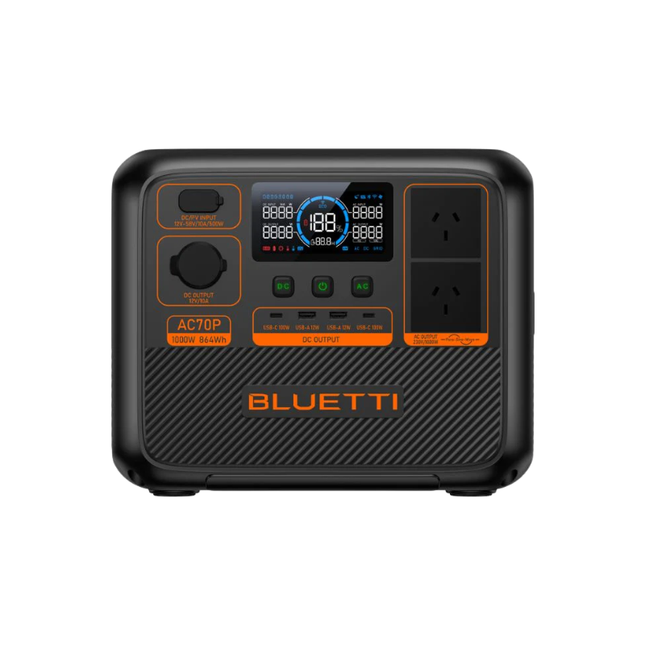 BLUETTI AC70P 1000W Portable Power Station