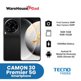 Tecno CAMON 30 Premier 5G Smartphone with FREE Lenovo HF130 Wired Earphone