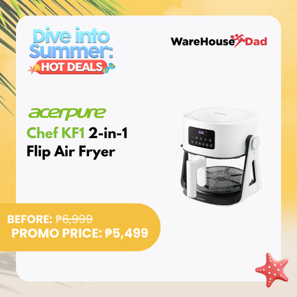 Acerpure Chef KF1 2-in-1 Flip Air Fryer